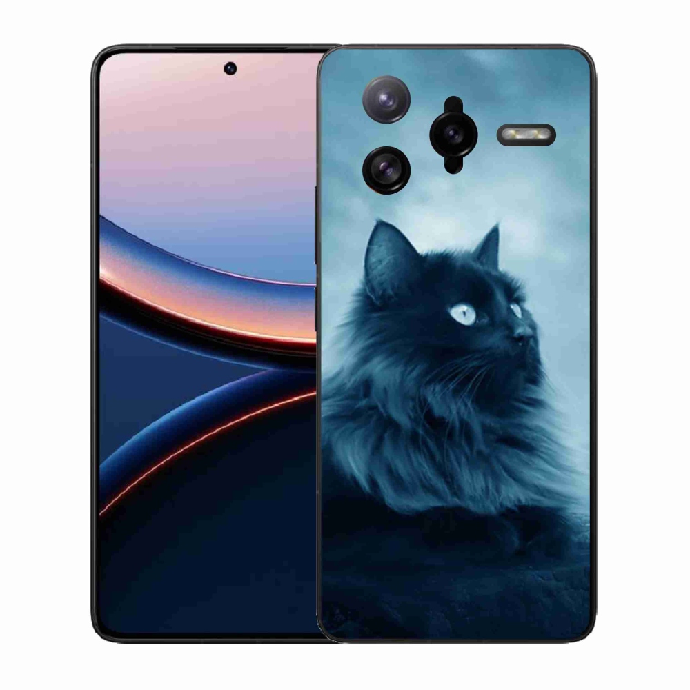 Gélový kryt mmCase na Xiaomi Poco F7 Ultra - čierna mačka 1