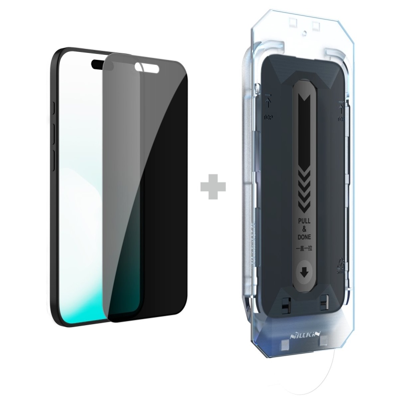 Nillkin Tvrdené sklo 0,25 mm Guardian 2,5D pre Apple iPhone 17 Black (s aplikátorom)