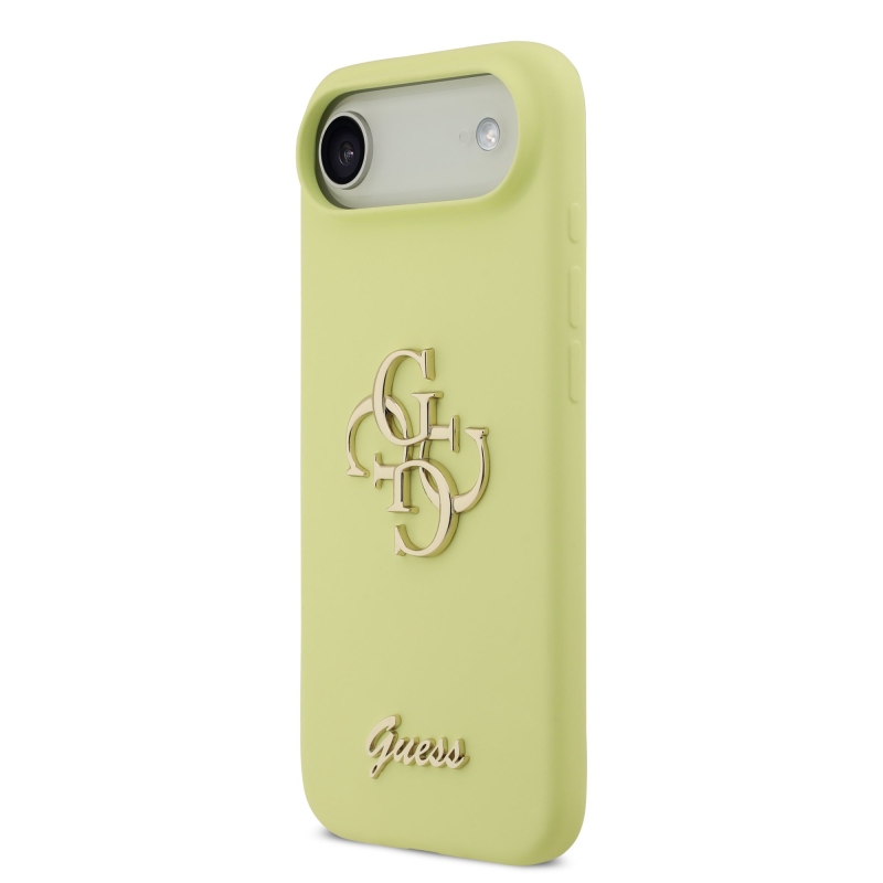 Guess Liquid Silicone 4G Metal Logo Zadný kryt pre iPhone Air Yellow