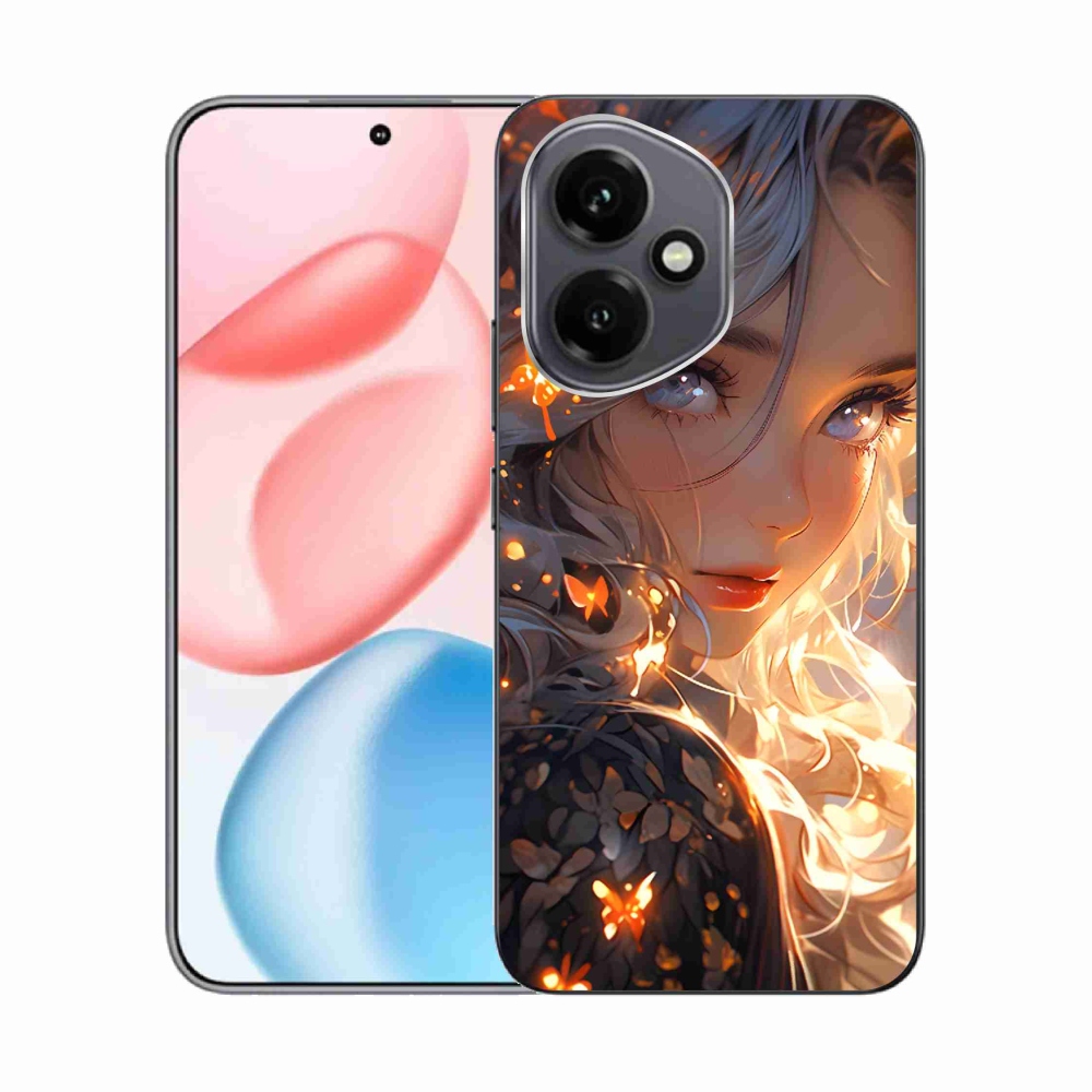 Gélový kryt mmCase na Honor 400 - dievča a motýle