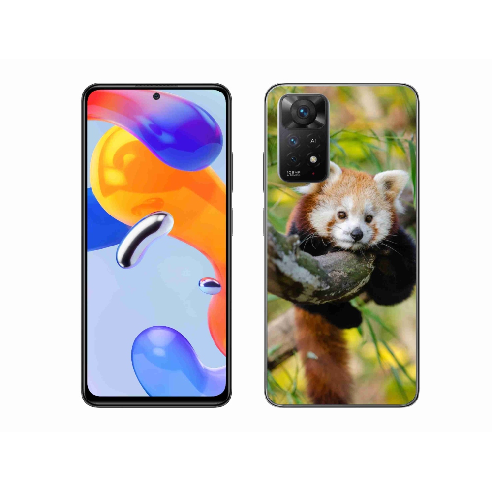 Gélový kryt mmCase na Xiaomi Redmi Note 11 Pro 4G/5G - panda červená