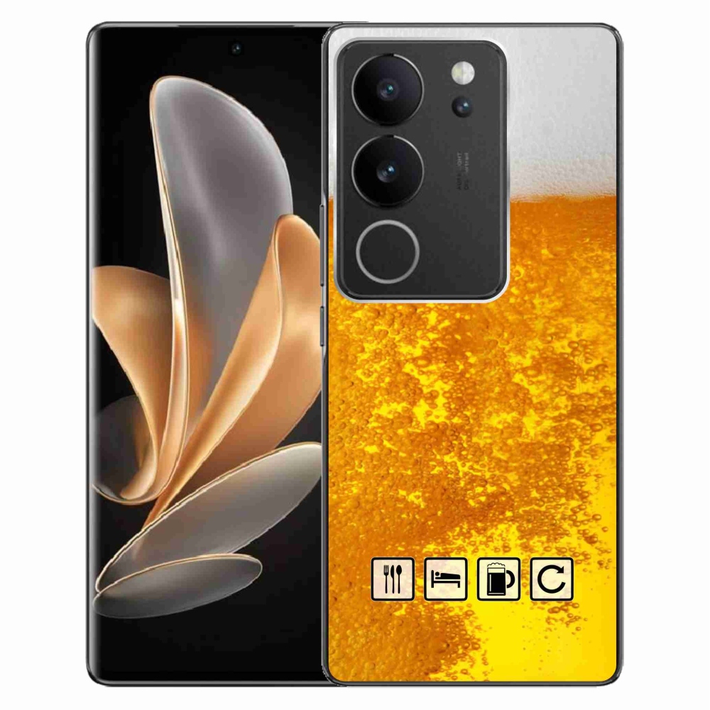 Gélový kryt mmCase na Vivo V29 5G - pivný motív 3