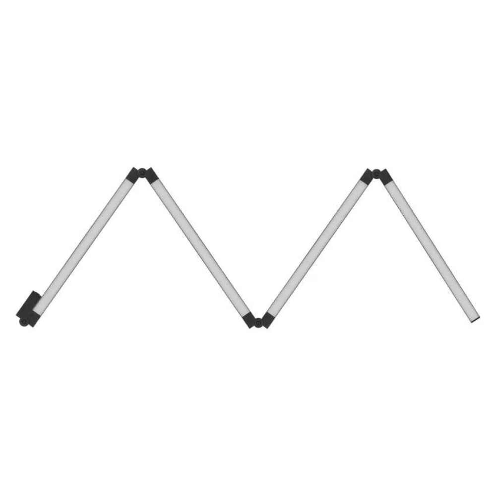 GoSmart LED stojacia lampa 175 cm, teplá biela / RGBIC WiFi - čierna