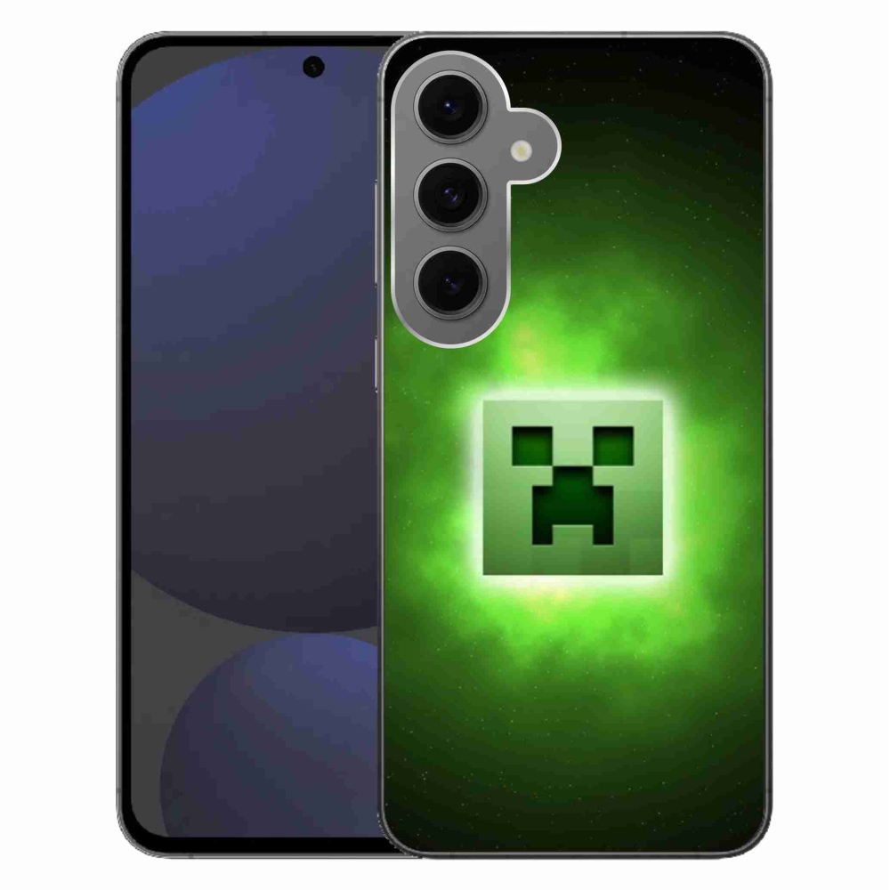 Gélový kryt mmCase na Samsung Galaxy S24 FE - minecraft