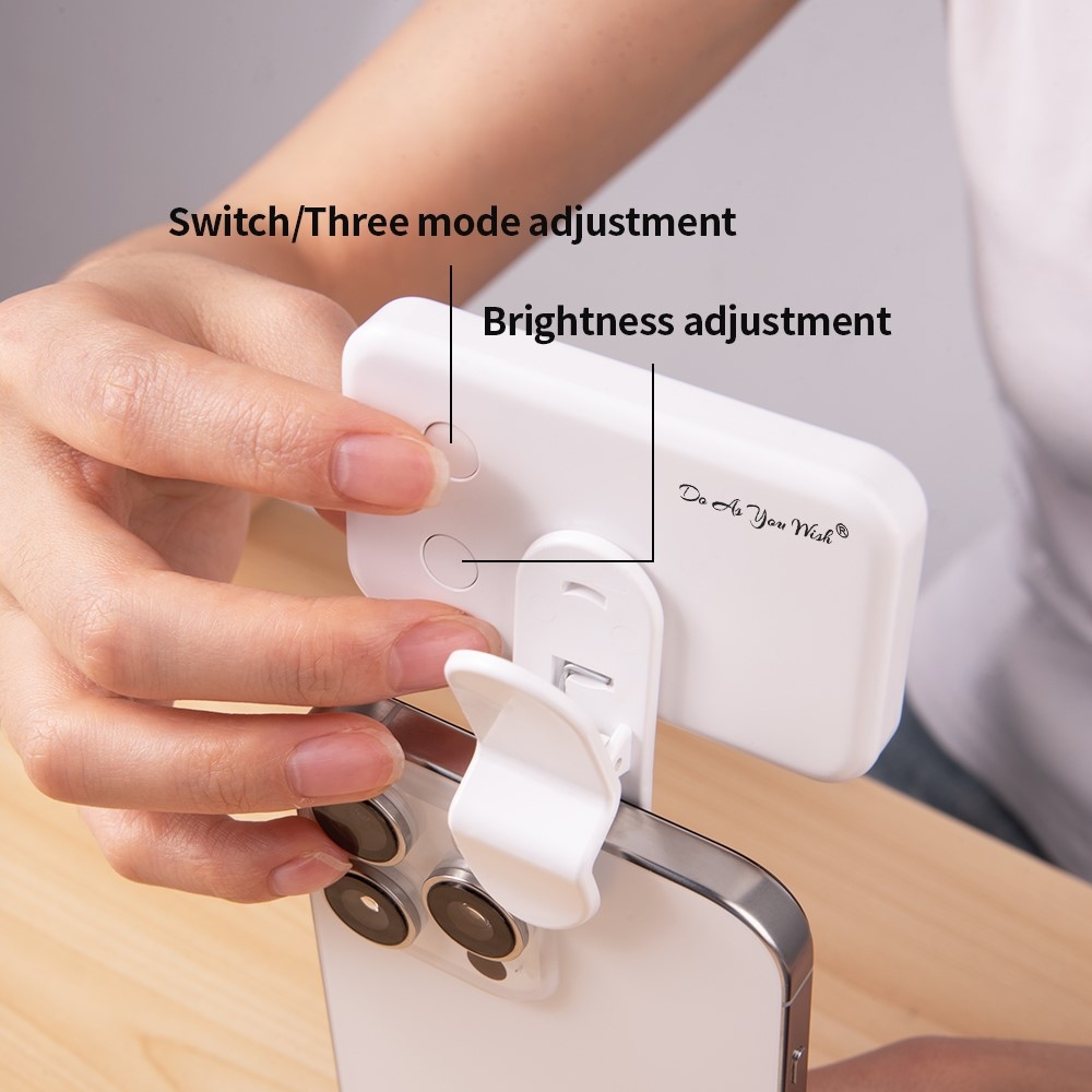 Mini LED svetlo na mobil s klipom 24 LED - fialové