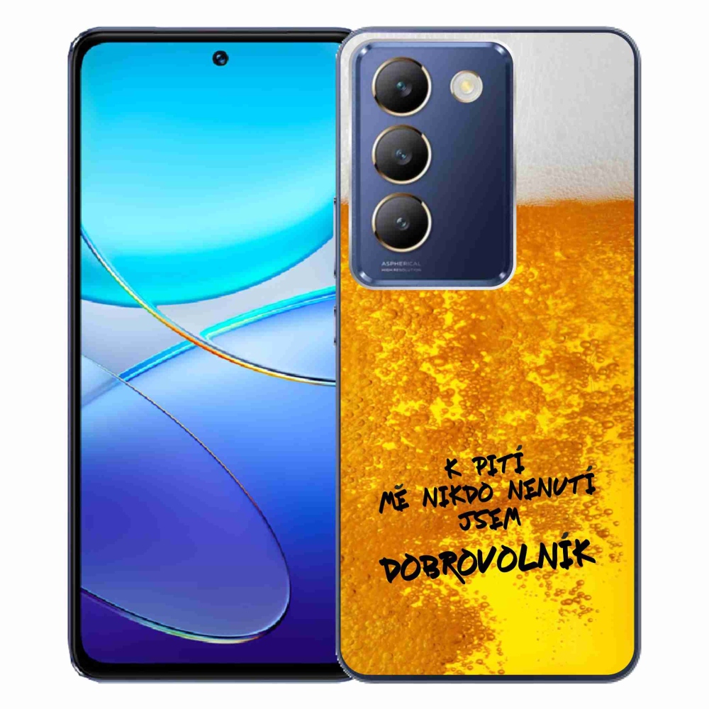 Gélový kryt mmCase na Vivo V40 SE 4G/5G - pivný motív 4