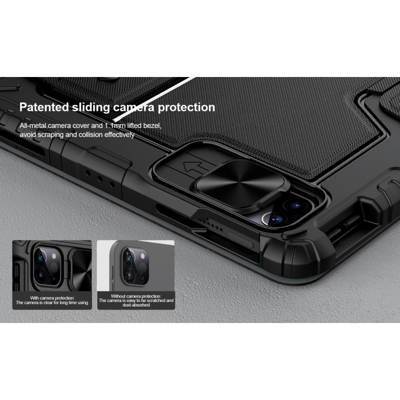 Puzdro Nillkin Bumper Combo s klávesnicou pre iPad Air 4/5/10,9 2020/11 2024/2025/2026/Pro 11 2020/2021/2022, čierne