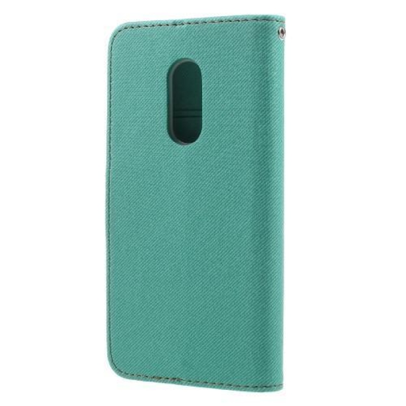 Grain zapínacie peňaženkové puzdro na Xiaomi Redmi Note 4X - fialové
