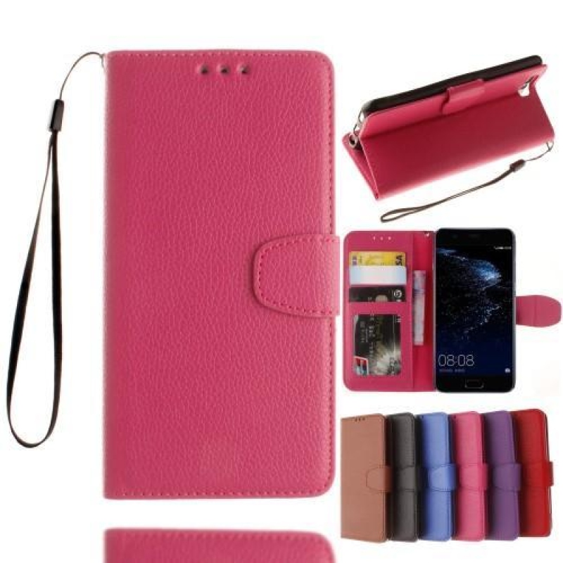 Graines peňaženkové puzdro pre Huawei P10 - rose