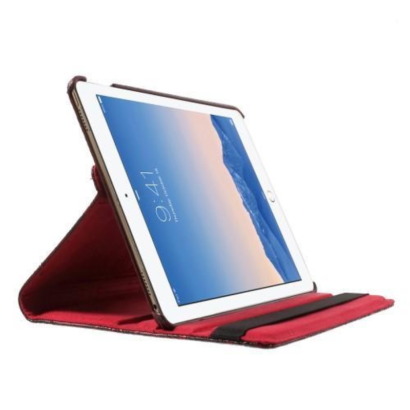 Grape štýlové Knížková puzdro na tablet iPad Pro 9.7 - červené