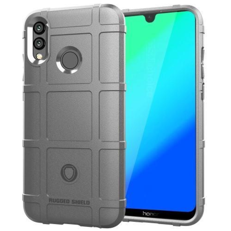 Grid silikónový obal na mobil Honor 10 Lite a Huawei P Smart (2019) - sivý