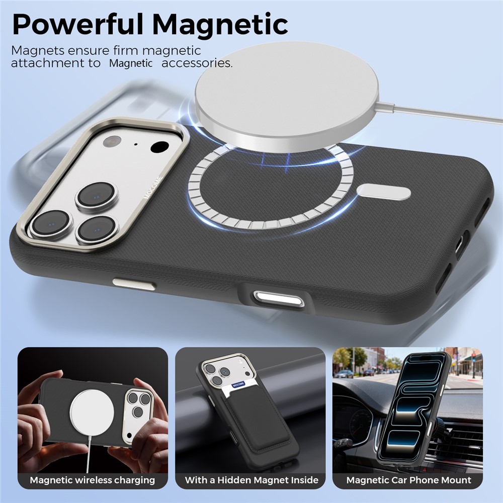 Griddy odolný kryt s MagSafe na iPhone 18 Pro Max - čierny