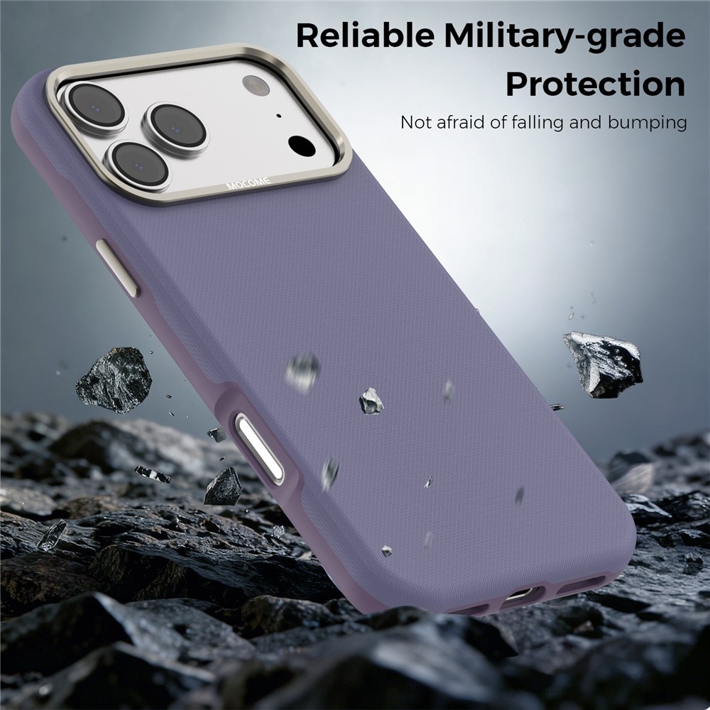 Griddy odolný kryt s MagSafe na iPhone 18 Pro Max - fialový