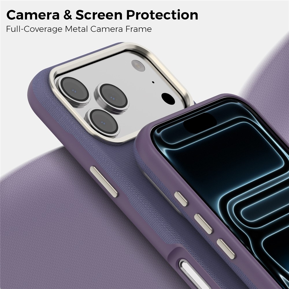 Griddy odolný kryt s MagSafe na iPhone 18 Pro Max - fialový
