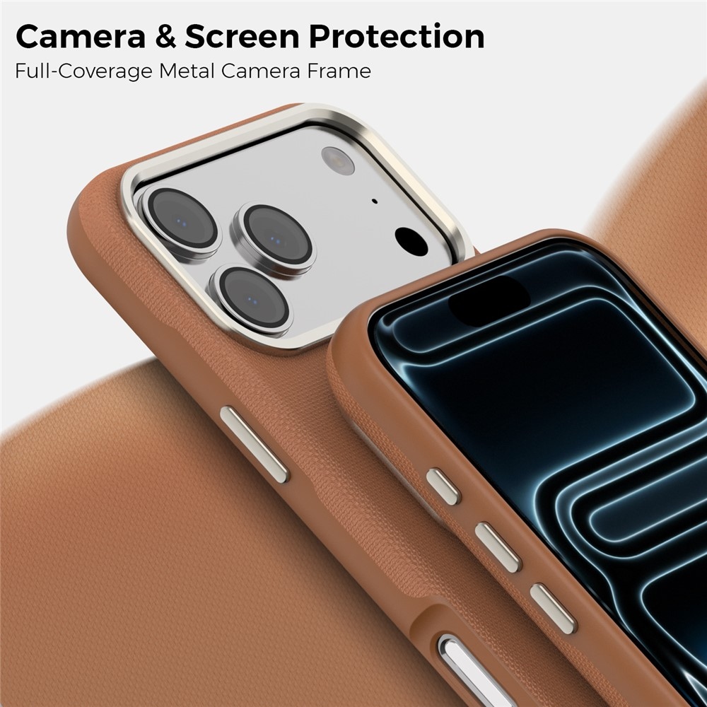 Griddy odolný kryt s MagSafe na iPhone 18 Pro Max - hnedý