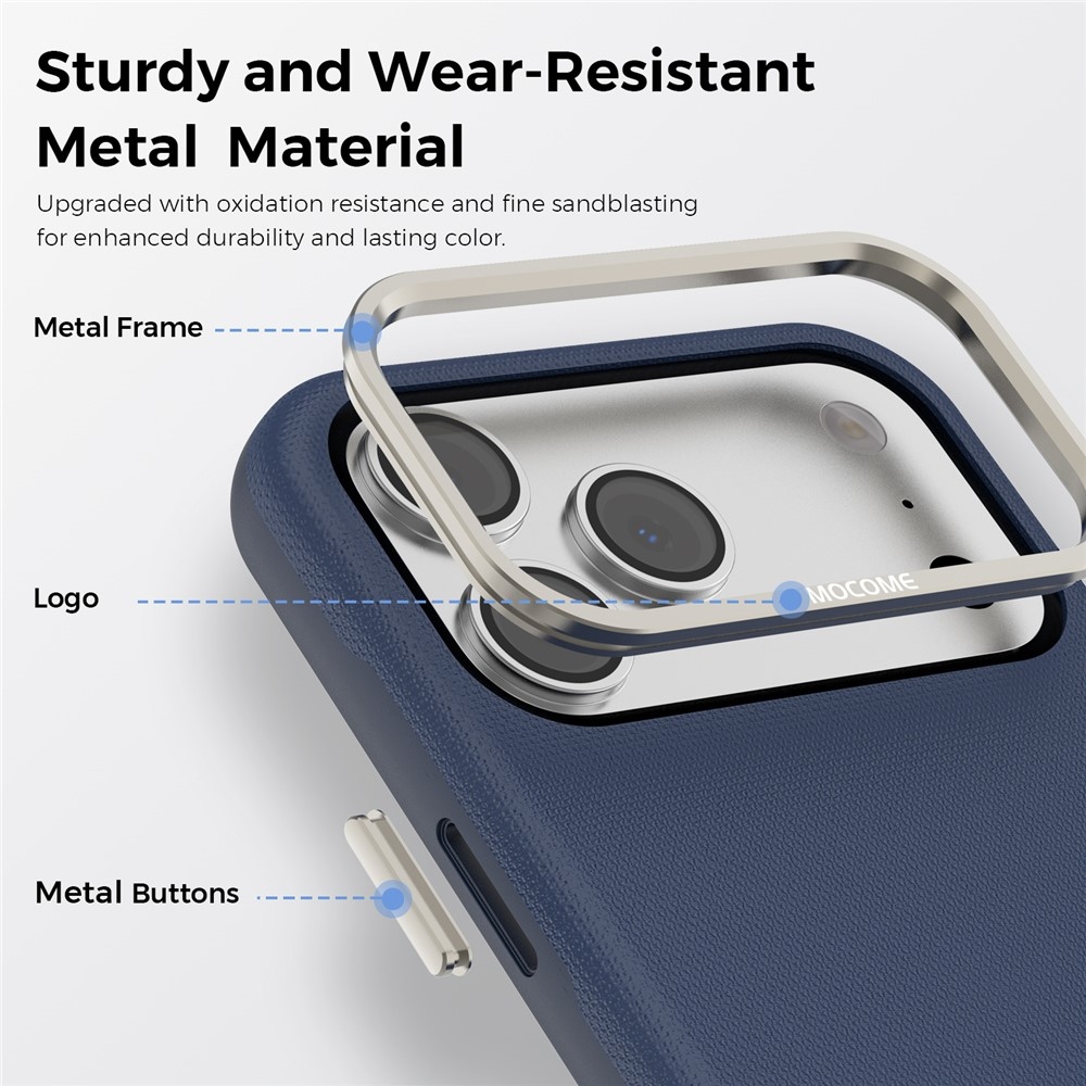 Griddy odolný kryt s MagSafe na iPhone 18 Pro Max - modrý