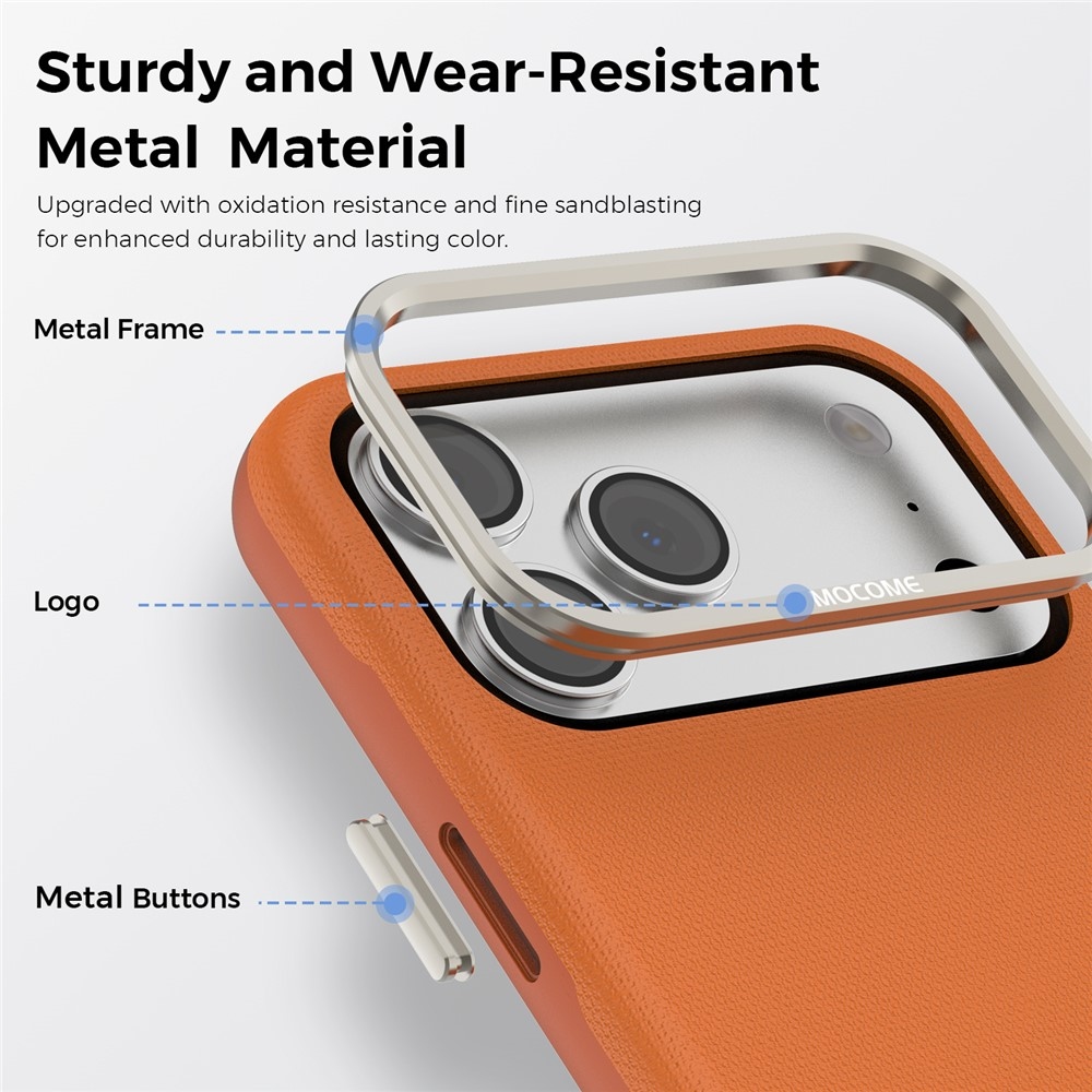 Griddy odolný kryt s MagSafe na iPhone 18 Pro Max - oranžový