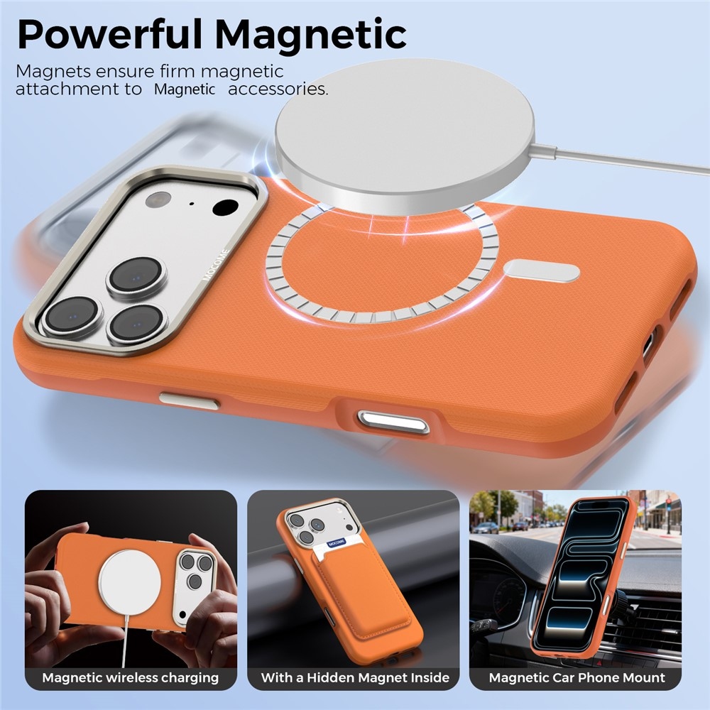 Griddy odolný kryt s MagSafe na iPhone 18 Pro Max - oranžový