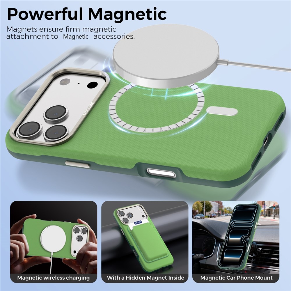 Griddy odolný kryt s MagSafe na iPhone 18 Pro Max - zelený