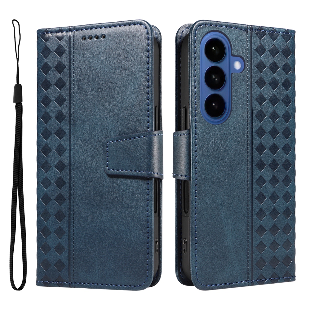 Gridy knižkové púzdro na Samsung Galaxy S26/S26 Pro - modré