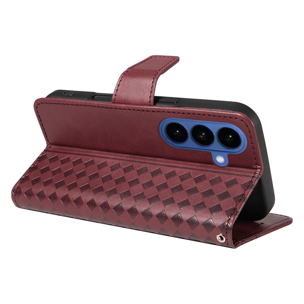 Gridy knižkové púzdro na Samsung Galaxy S26/S26 Pro - vínové