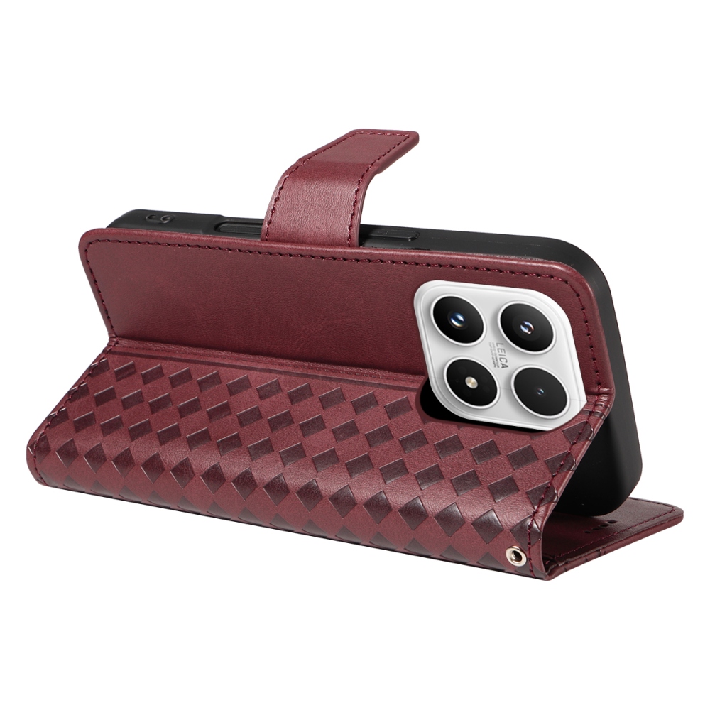 Gridy knižkové púzdro na Xiaomi 17 - vínové