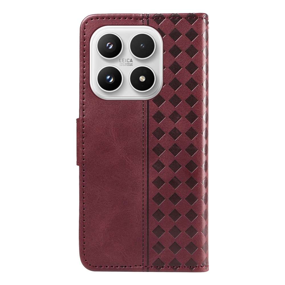 Gridy knižkové púzdro na Xiaomi 17 - vínové