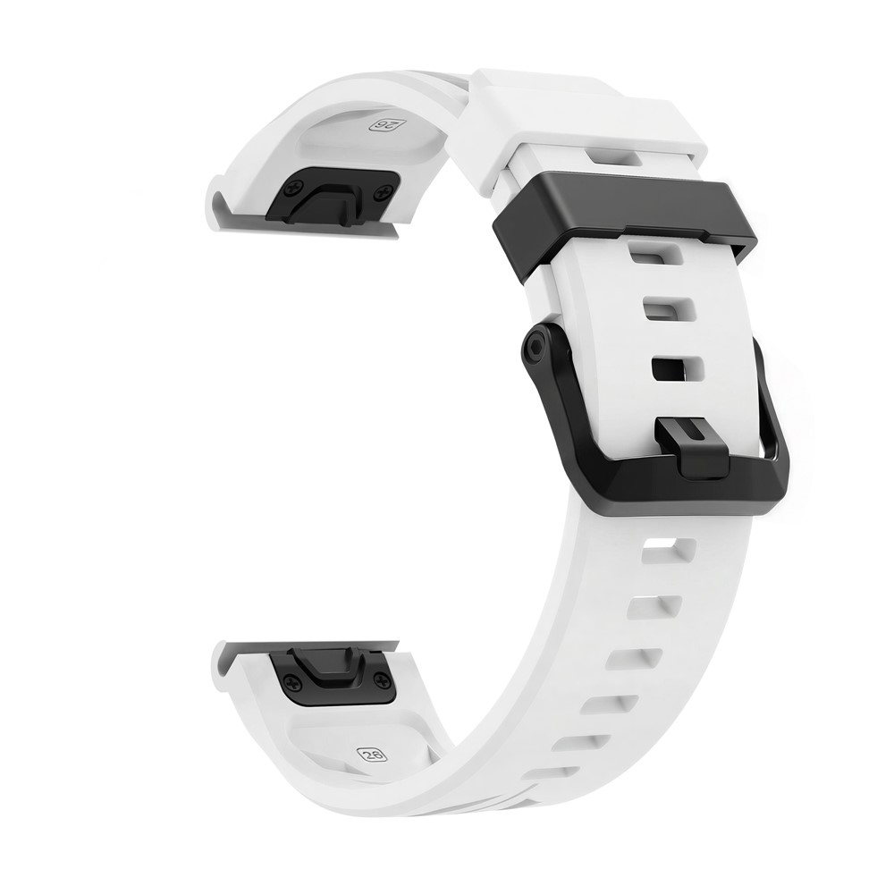Groove silikónový remienok 22mm na Garmin Fenix ​​8 Pro 47mm/Fenix ​​8 47mm - biely