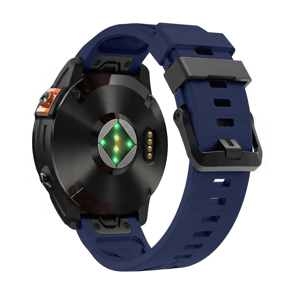 Groove silikónový remienok 22mm na Garmin Fenix ​​8 Pro 47mm/Fenix ​​8 47mm - modrý