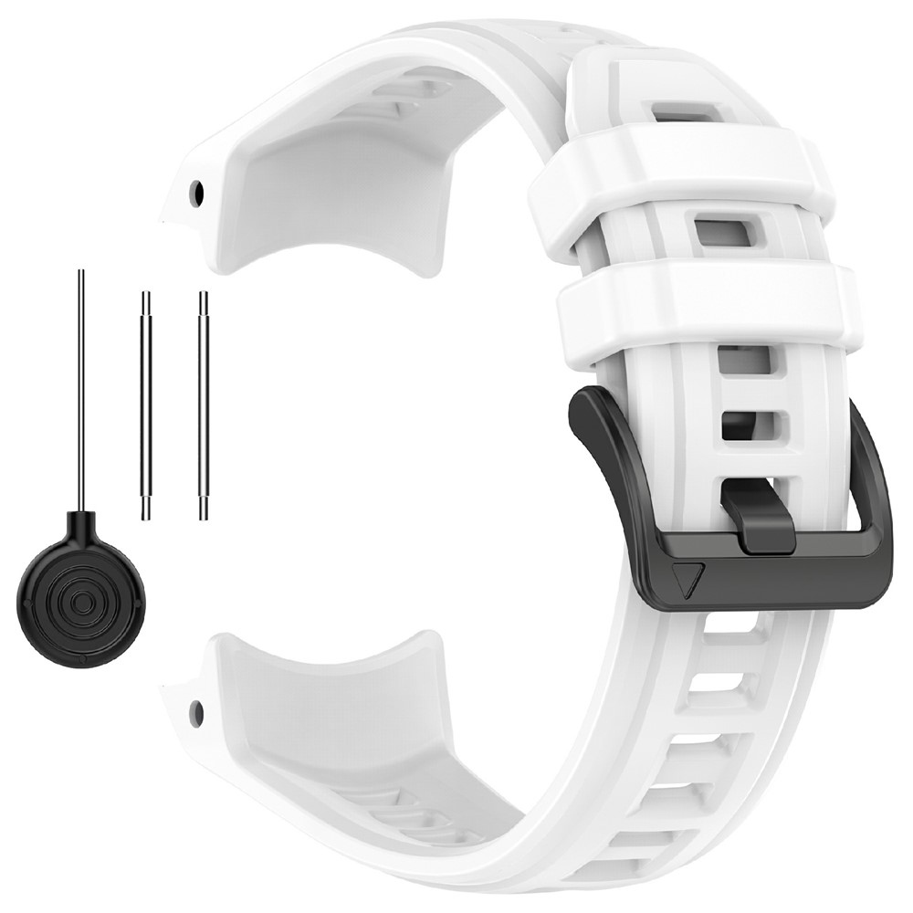Groove silikónový remienok na Garmin Instinct 3 45mm/3 Solar 45mm - biely