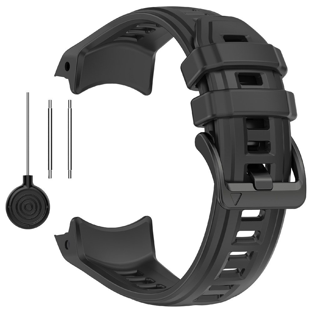 Groove silikónový remienok na Garmin Instinct 3 45mm/3 Solar 45mm - čierny