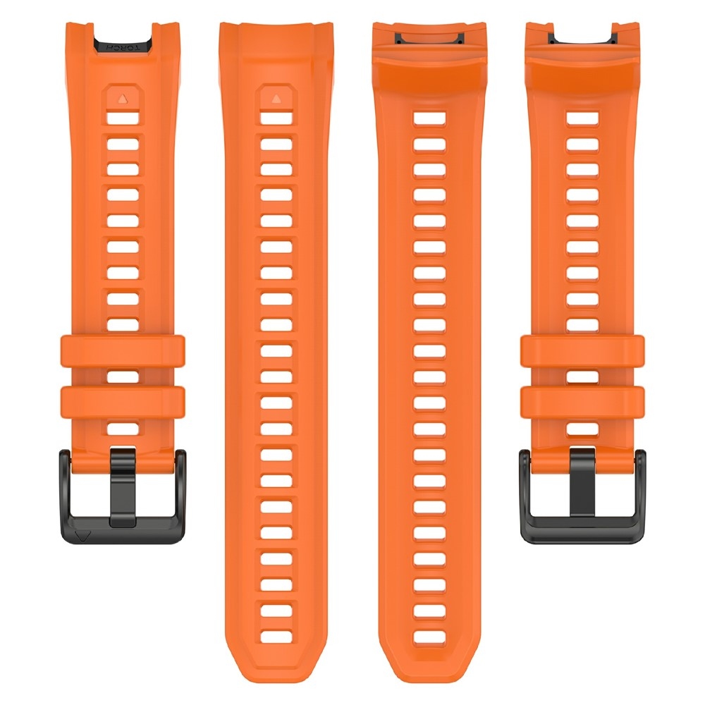 Groove silikónový remienok na Garmin Instinct 3 45mm/3 Solar 45mm - oranžový
