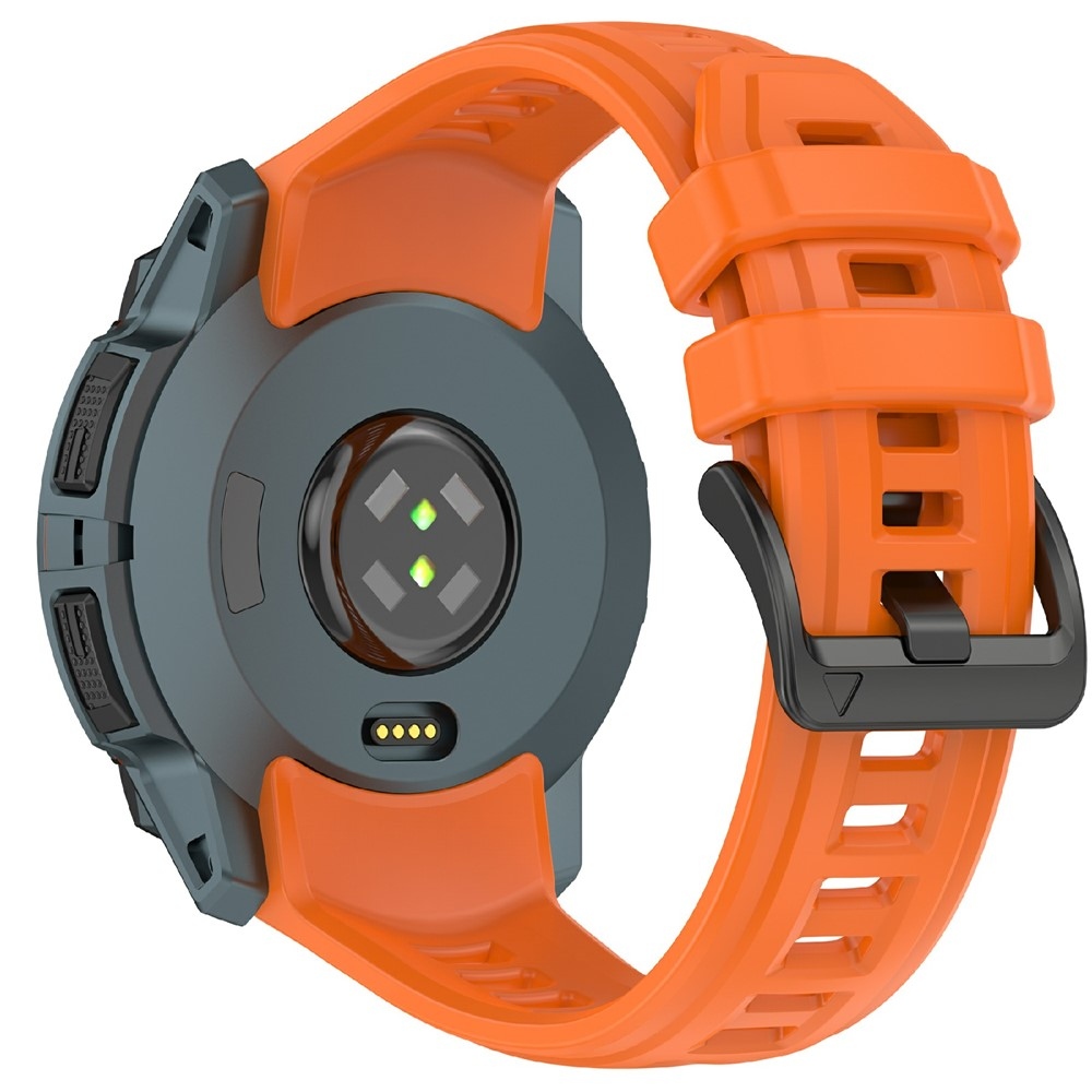 Groove silikónový remienok na Garmin Instinct 3 45mm/3 Solar 45mm - oranžový