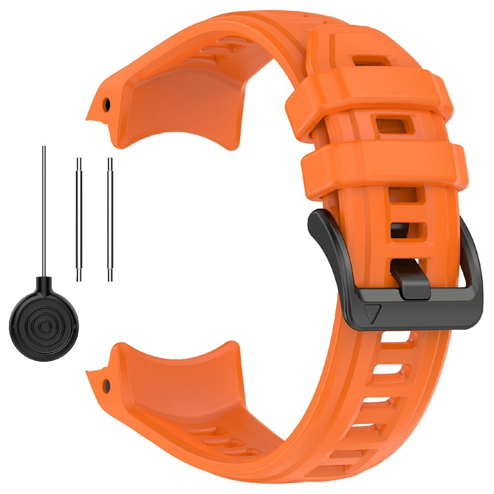 Groove silikónový remienok na Garmin Instinct 3 45mm/3 Solar 45mm - oranžový