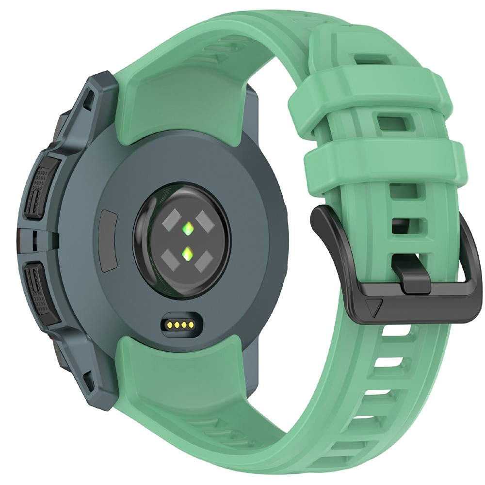 Groove silikónový remienok na Garmin Instinct 3 45mm/3 Solar 45mm - zelený