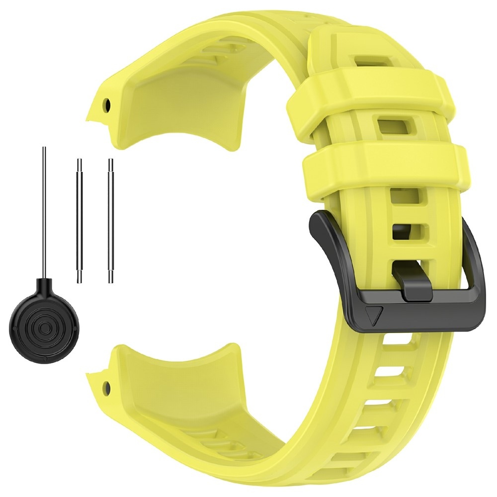 Groove silikónový remienok na Garmin Instinct 3 45mm/3 Solar 45mm - žltozelený