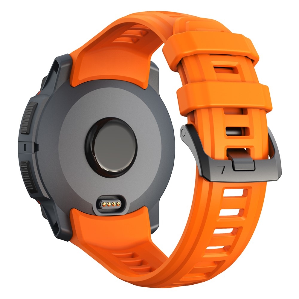 Groove silikónový remienok na Garmin Instinct 3 50mm/3 Solar 50mm - oranžový