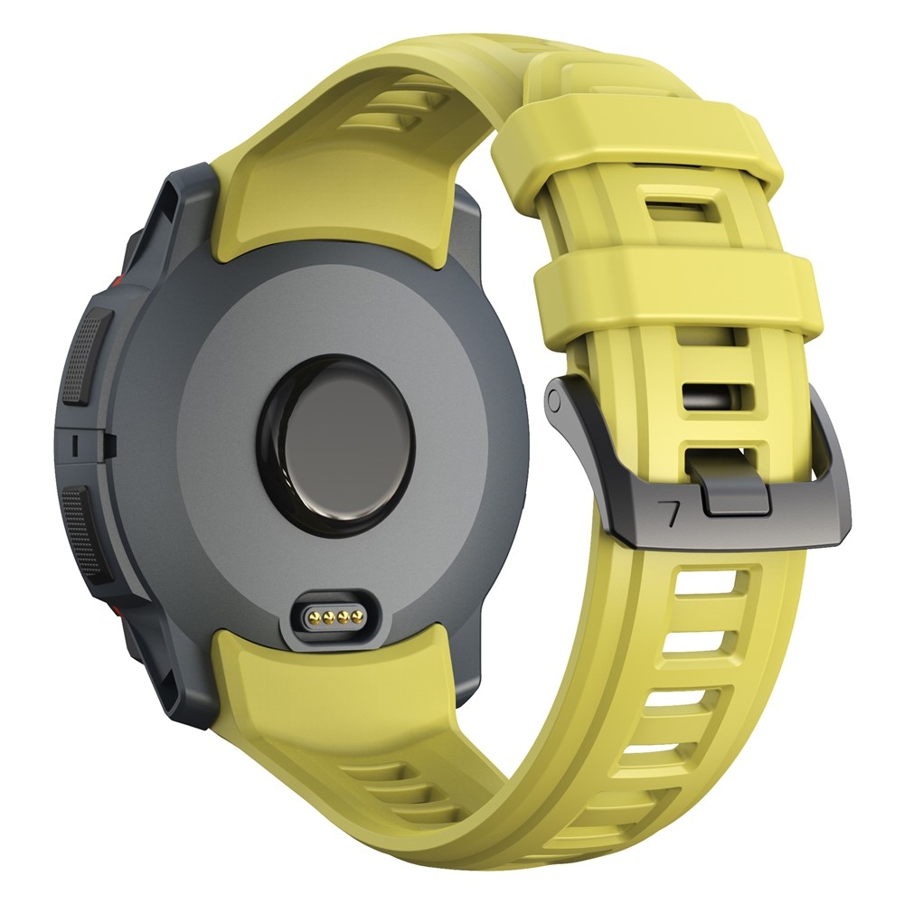 Groove silikónový remienok na Garmin Instinct 3 50mm/3 Solar 50mm - žltý
