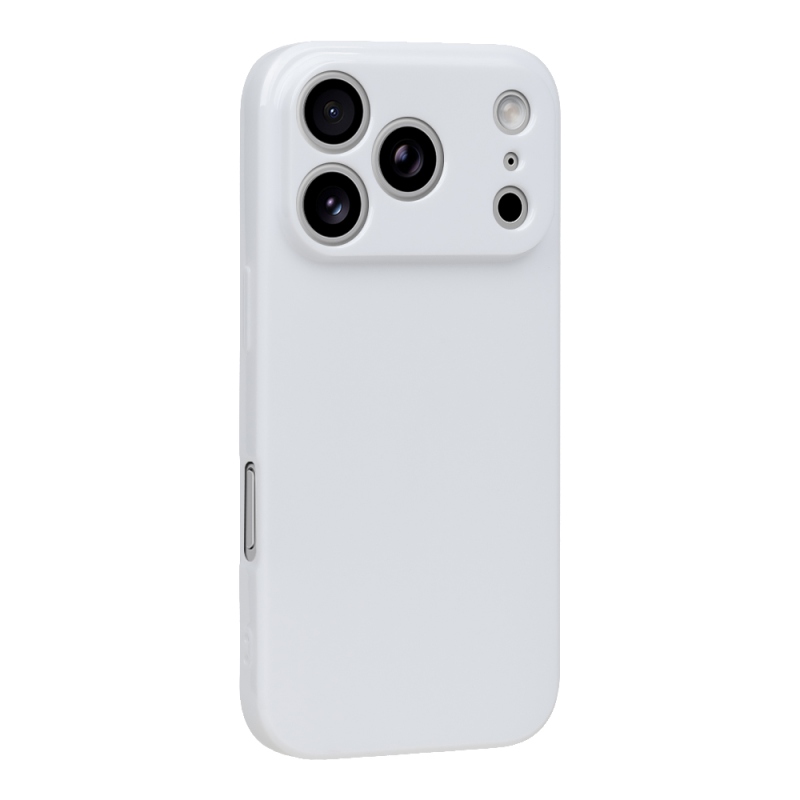OBAL:ME Lesklé puzdro pre Apple iPhone 18 Pro, biele