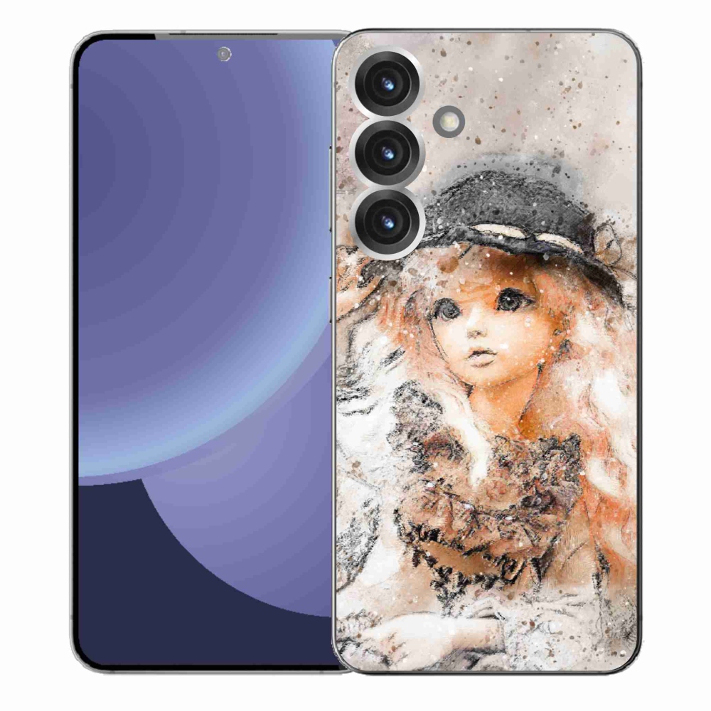 Gélový kryt mmCase na Samsung Galaxy S25+ - dievčatko s klobúkom