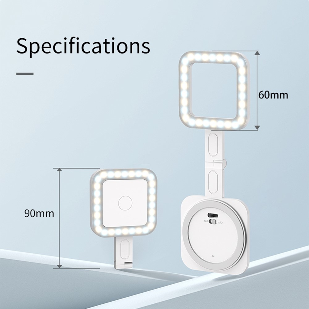 V18 magnetické prisvetľovacie LED svetlo na mobil - biele