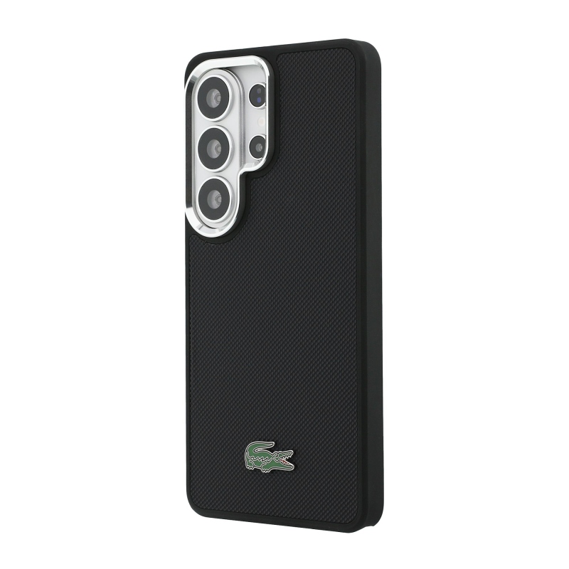 Lacoste Petit Pique Metal Logo Magnetic Back Cover pre Samsung Galaxy S26 Ultra Black