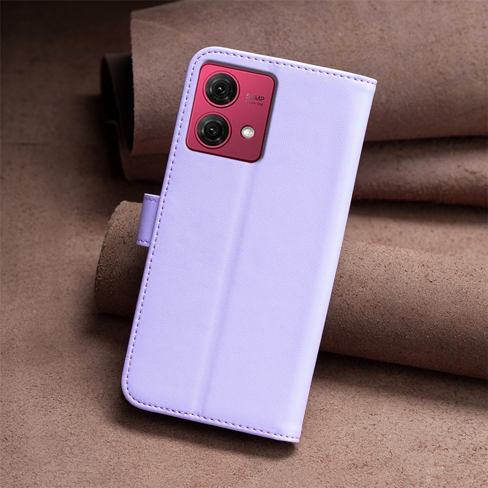 BNF knižkové púzdro na Motorola Moto G84 5G - svetlofialové