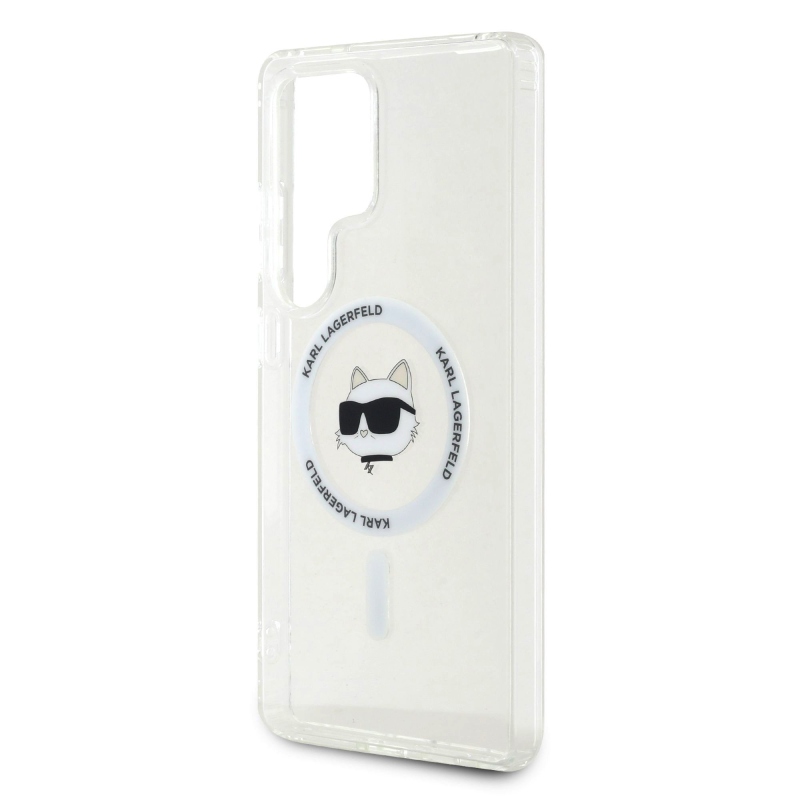 Karl Lagerfeld IML Chúpette Head MagSafe Zadný Kryt pre Samsung Galaxy S25 Ultra Transparent