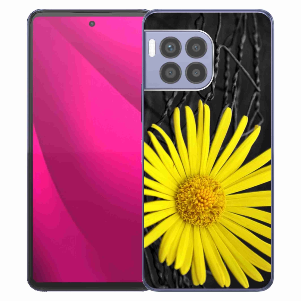 Gélový kryt mmCase na T-Mobile T Phone 2 Pro - žltý kvet