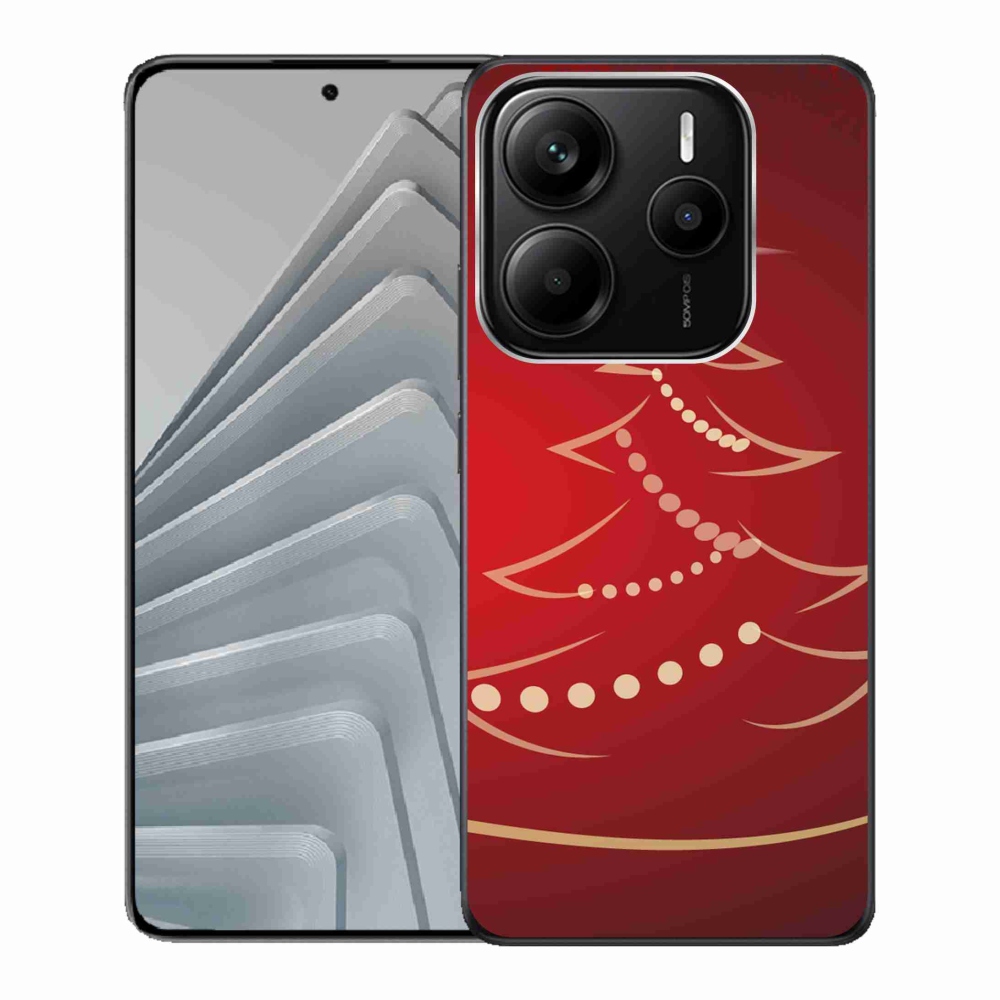 Gélový kryt mmCase na Xiaomi Redmi Note 14 5G - kreslený vianočný stromek
