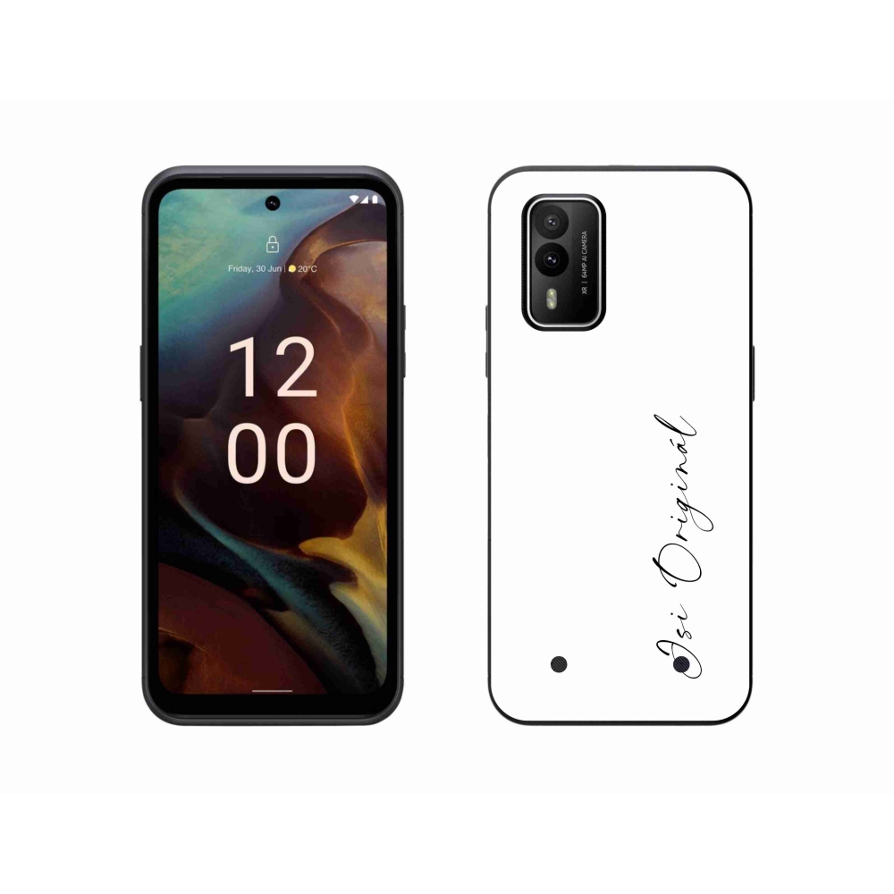 Gélový kryt mmCase na Nokia XR21 - si originál biele pozadie