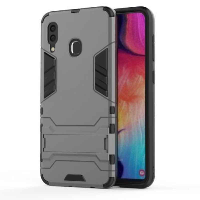 Guard hybridný odolný obal na mobil Samsung Galaxy A30 / A20 - sivý