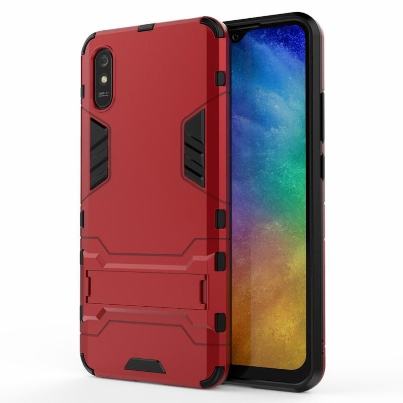 Guard odolný hybridný kryt na mobil Xiaomi redmi 9A/9AT - červený