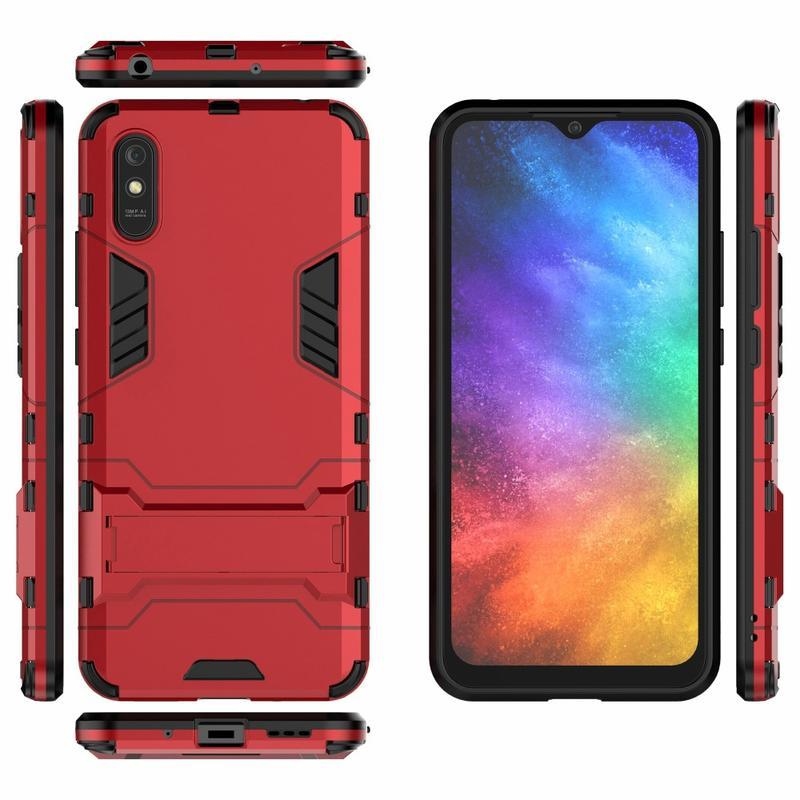 Guard odolný hybridný kryt na mobil Xiaomi redmi 9A/9AT - červený